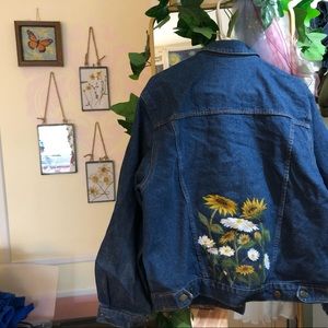 HANDMADE vintage oversized denim jacket